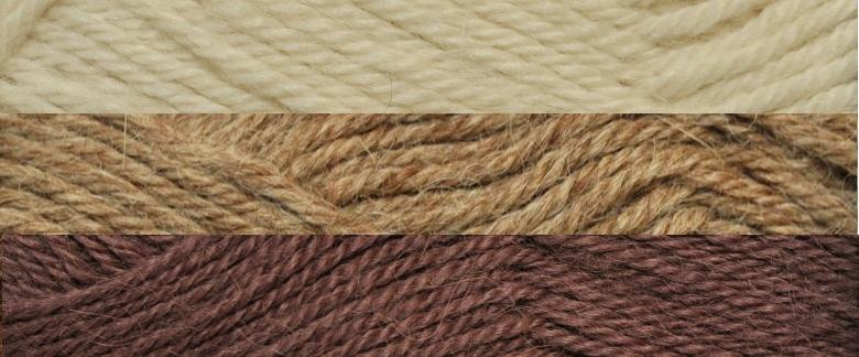 Hvit, beige, gammelrosa